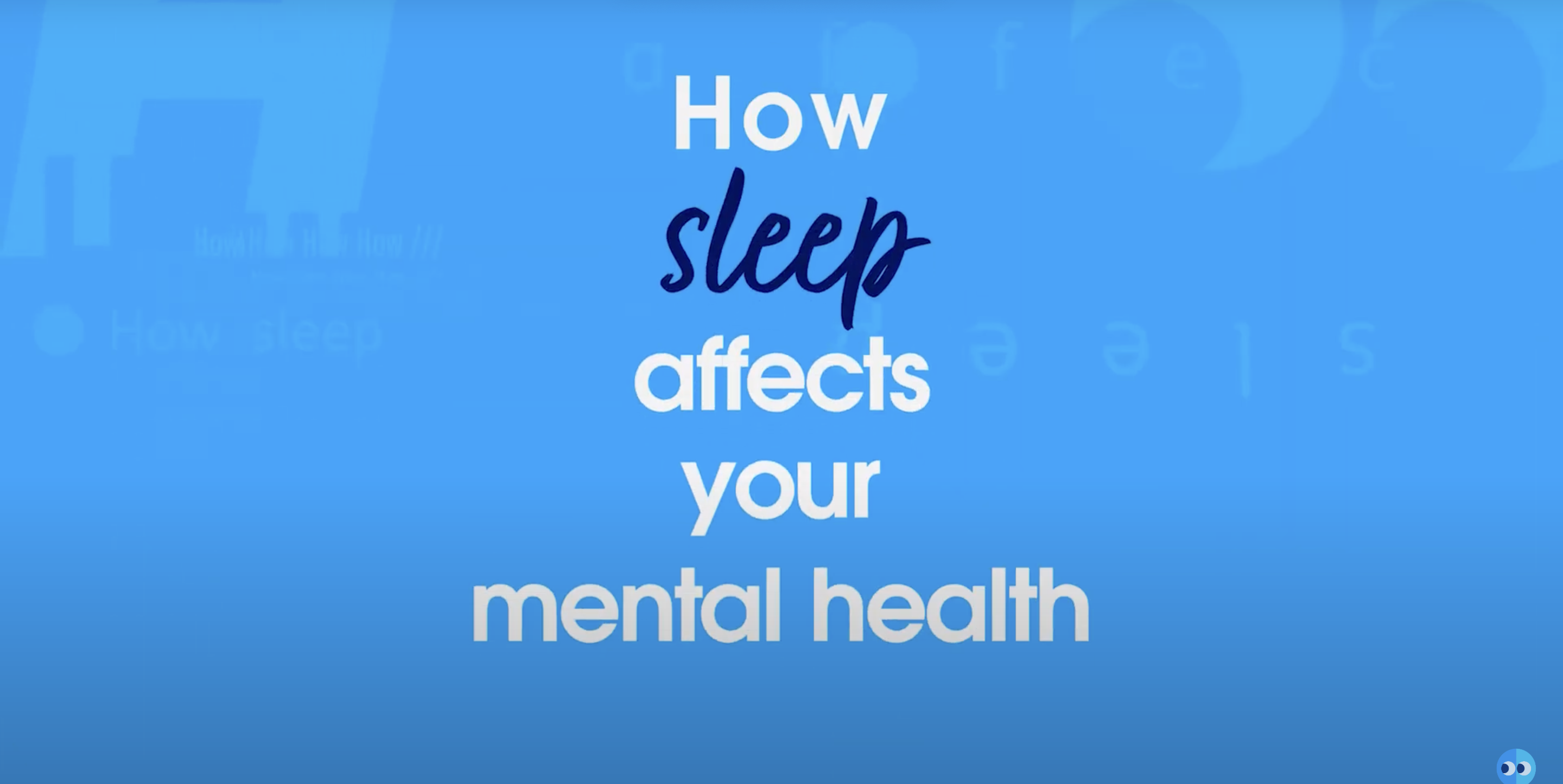 Video thumbnail of a person speaking against a grey background next to the words: