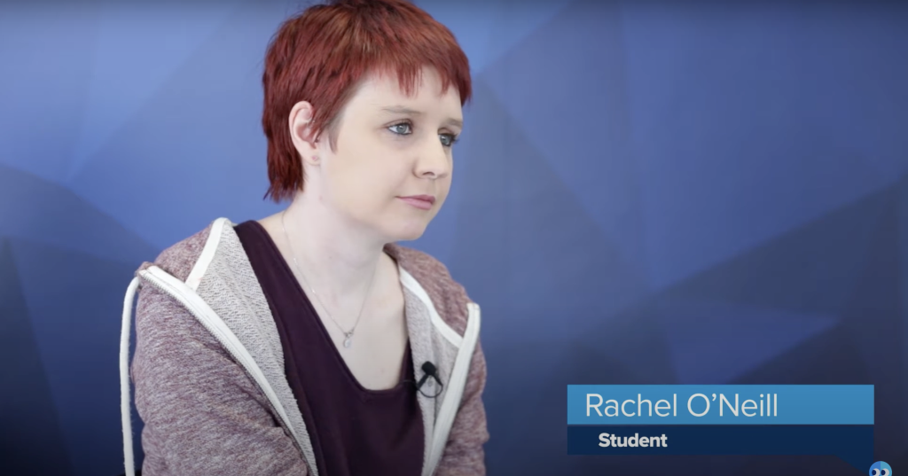 Video thumbnail of three different people speaking into the camera.