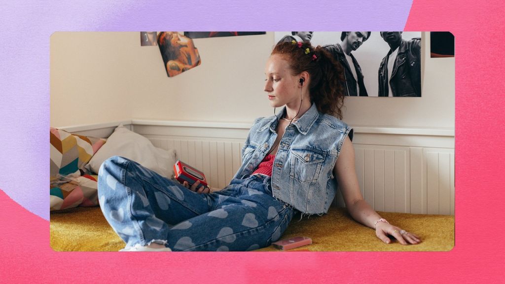 Abstract illustration of thumbs up and down hand gestures with speech bubbles.