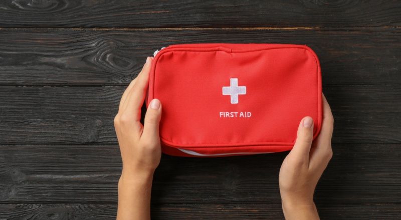Illustrative image of a first-aid kit.