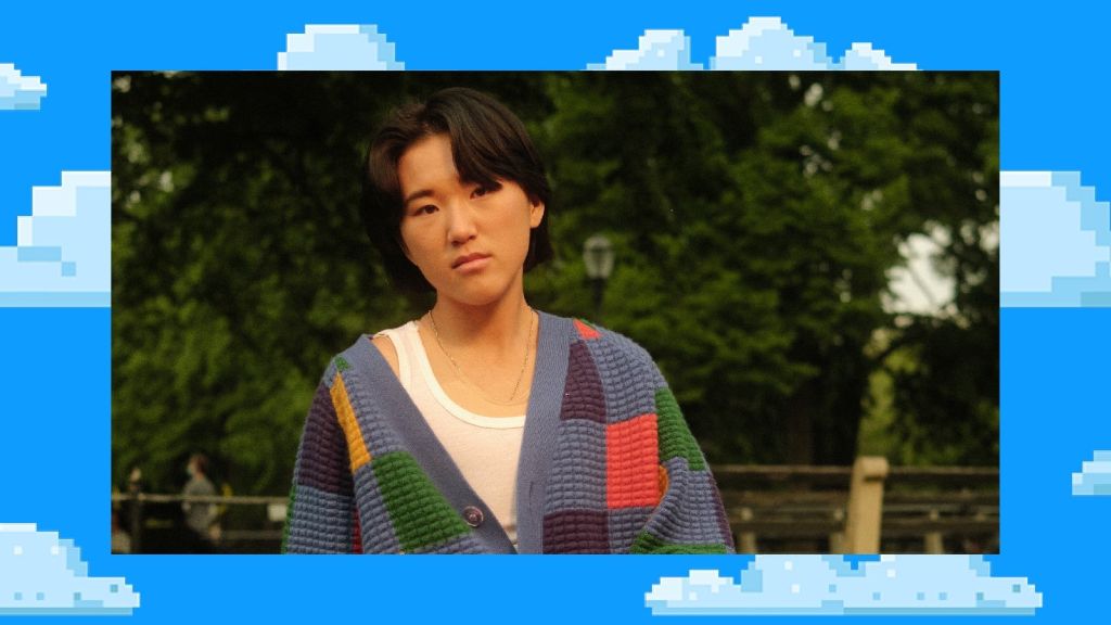 Illustrative image of a person standing outdoors, looking at the camera, with trees in the background.