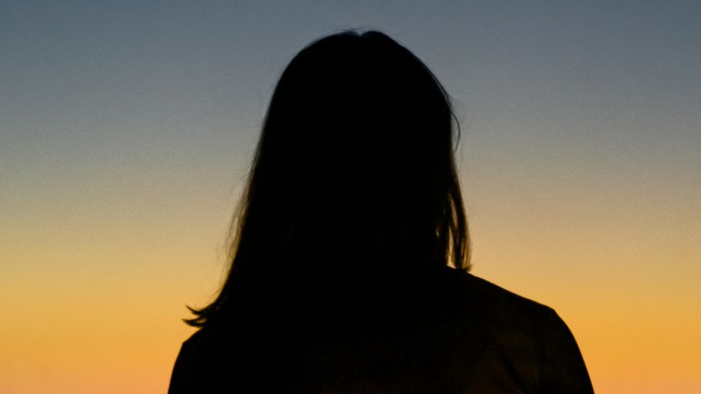 Illustrative image of a silhouetted person with a sunset in the background.