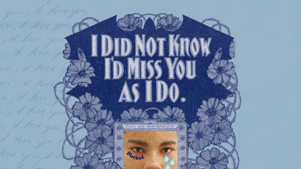 Illustrative image of a person crying with hands raised to their face.