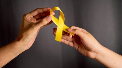 Suicide prevention yellow ribbon