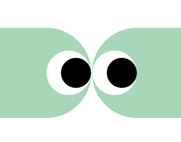 spunout dude Emoji person looking to the viewer's right