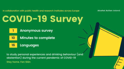Take part in an anonymous survey about alcohol use during COVID-19