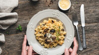 How to make vegetable risotto