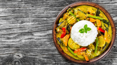Sam’s vegan thai green curry