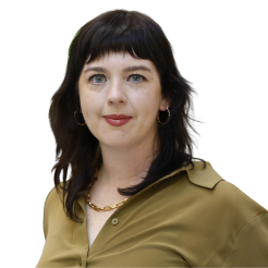 sinead keane smiles at camera