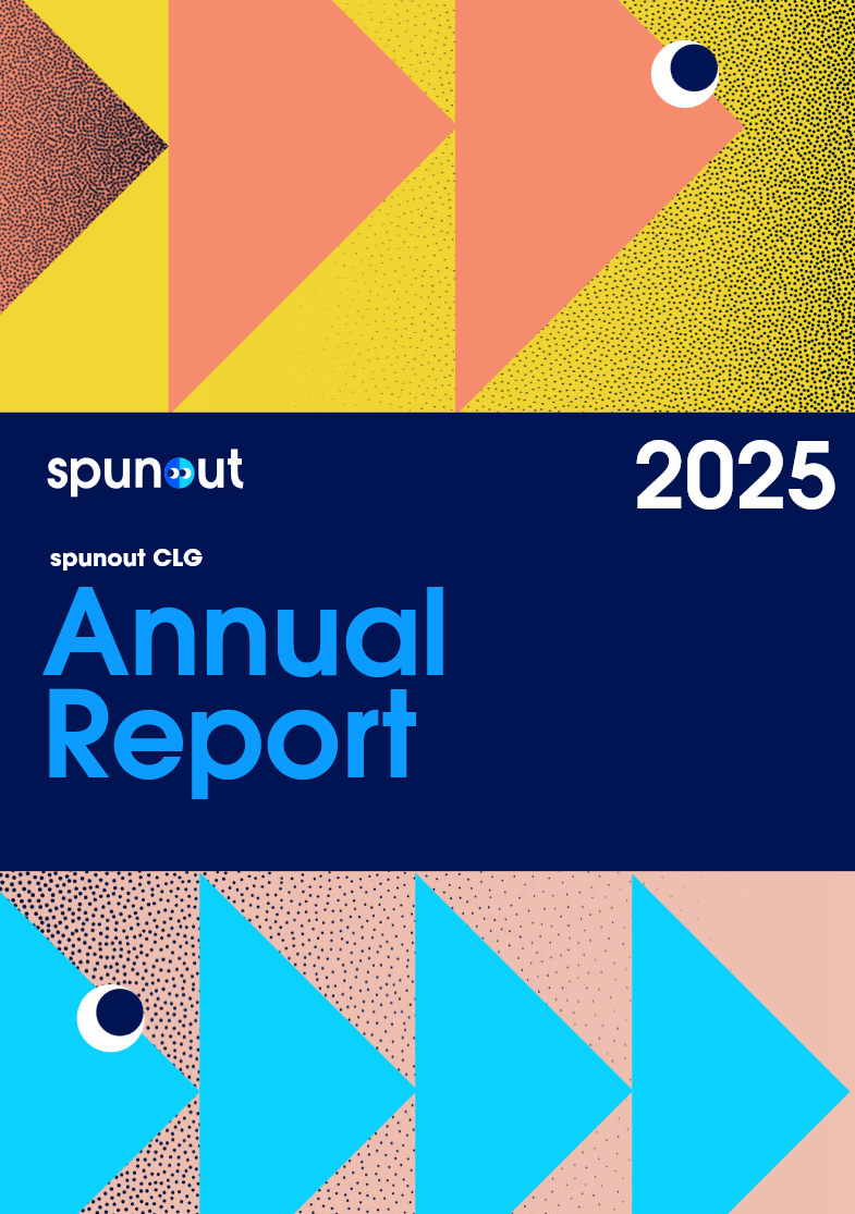 Cover of spunout's annual report 2025