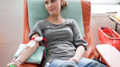 Blood donation - full person view
