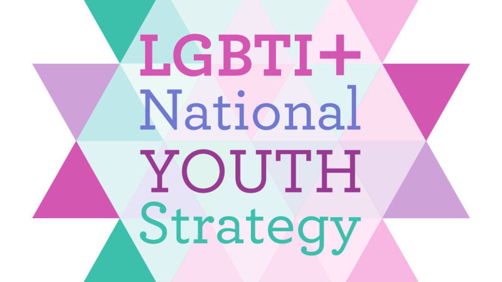 The logo of the LGBTI+ National Youth Strategy