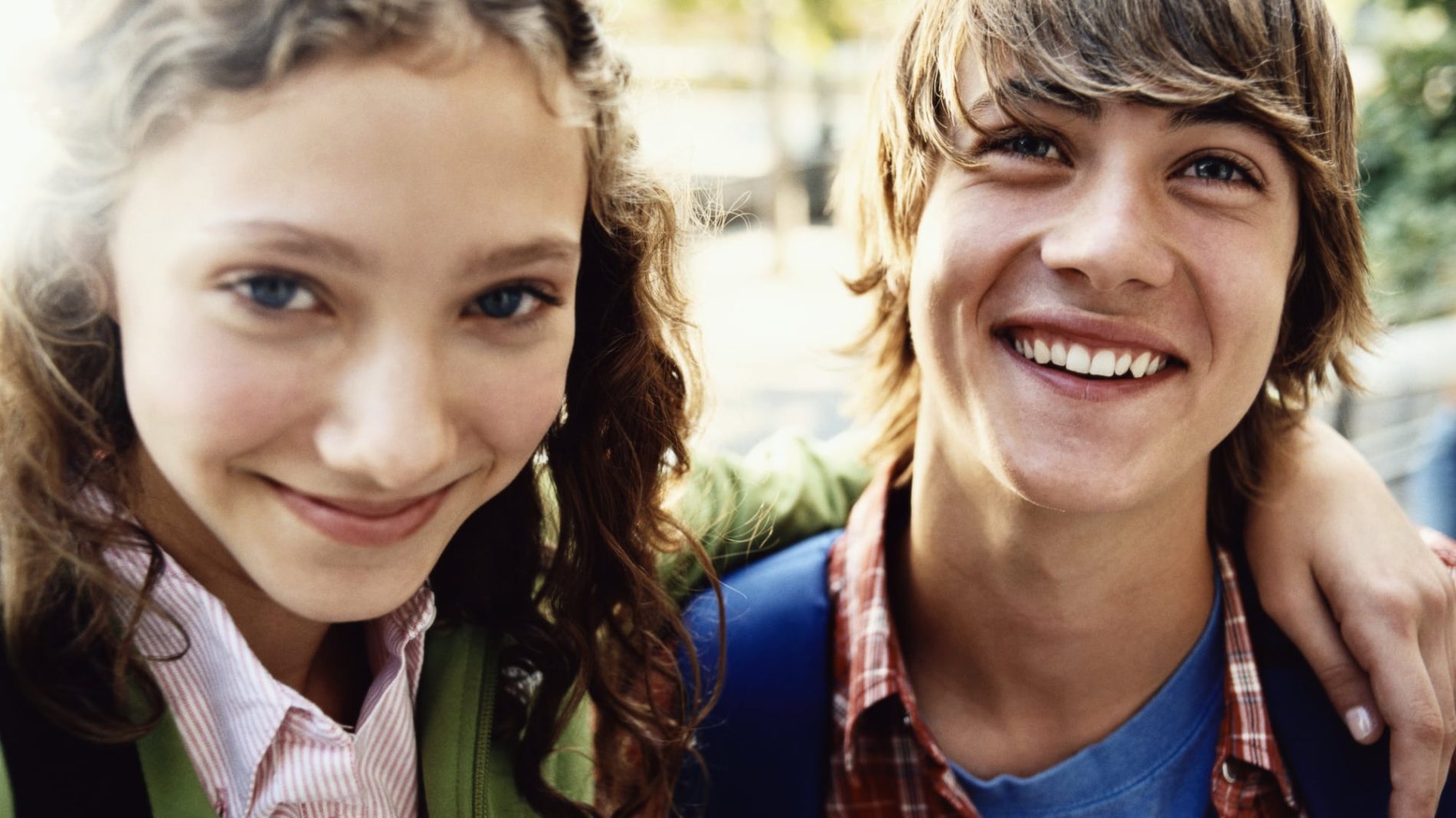 two colourful people