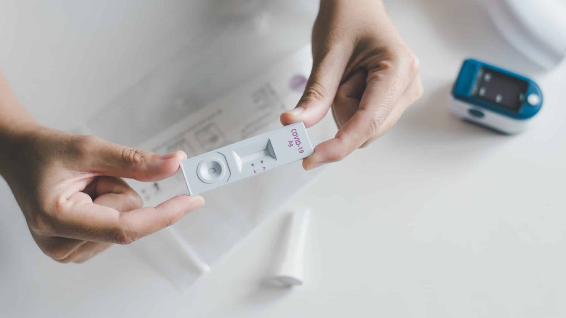 Image of a rapid antigen test