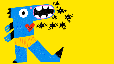 overcome mental illness an illustrated character with a heart on it's chest