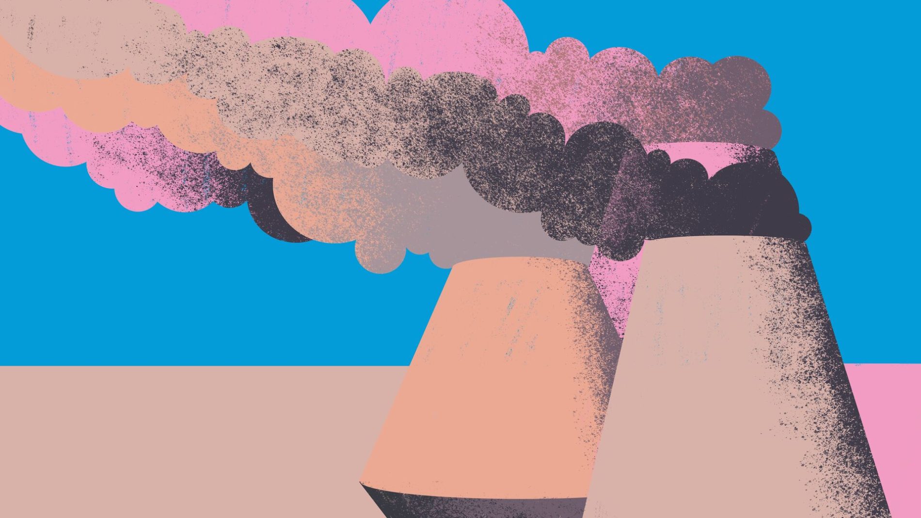 illustration of burning fossil fuels contributes to climate change