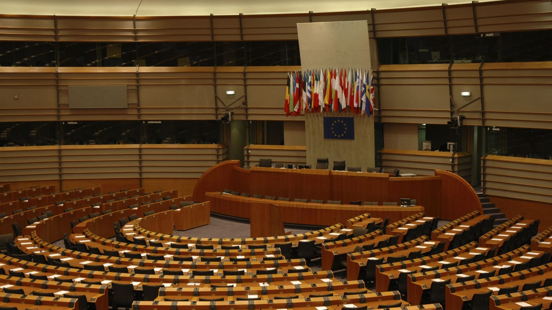 the hemicycle of the european parliament