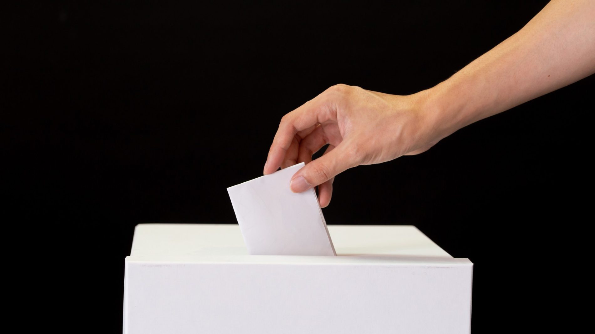 Placing vote in ballot box