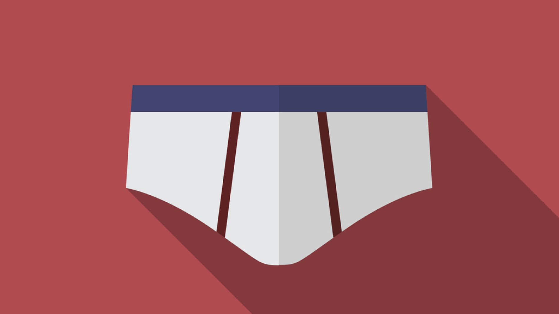 Underwear for man flat icon illustration isolated vector sign symbol