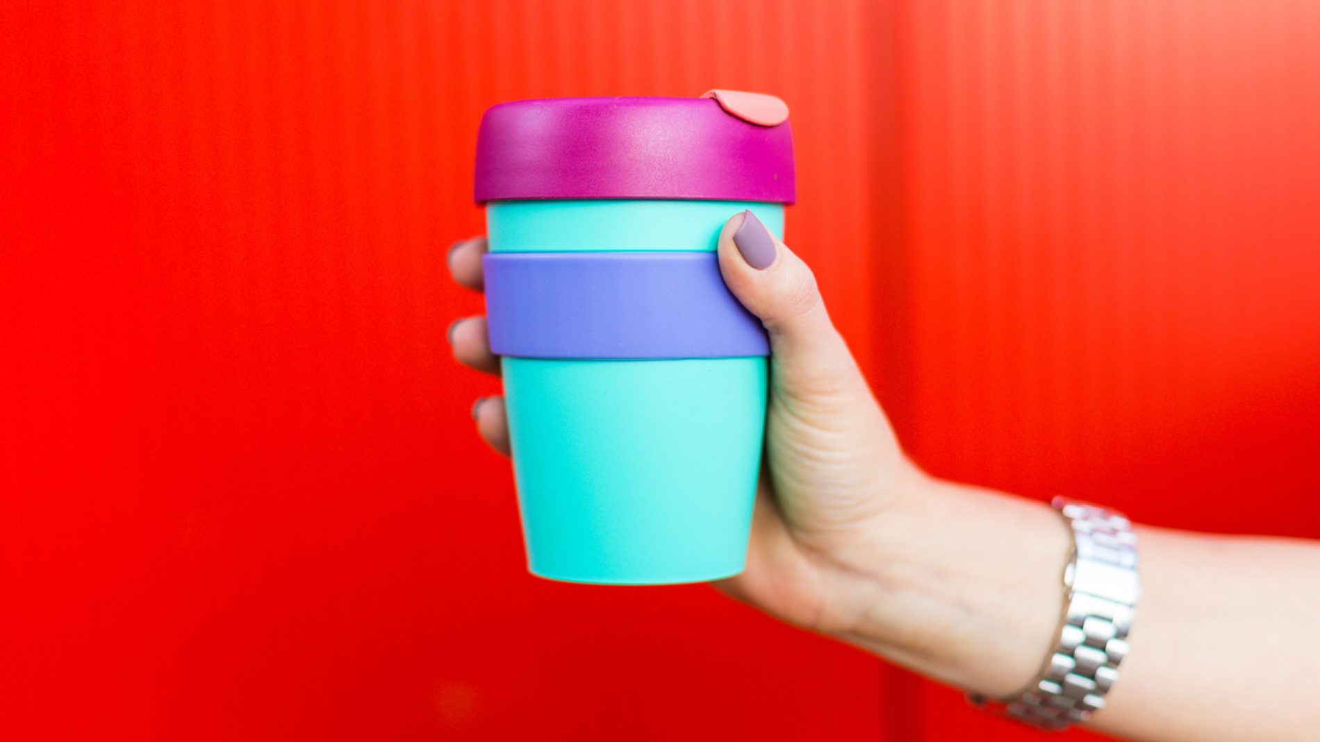 Woman with a coffee mug