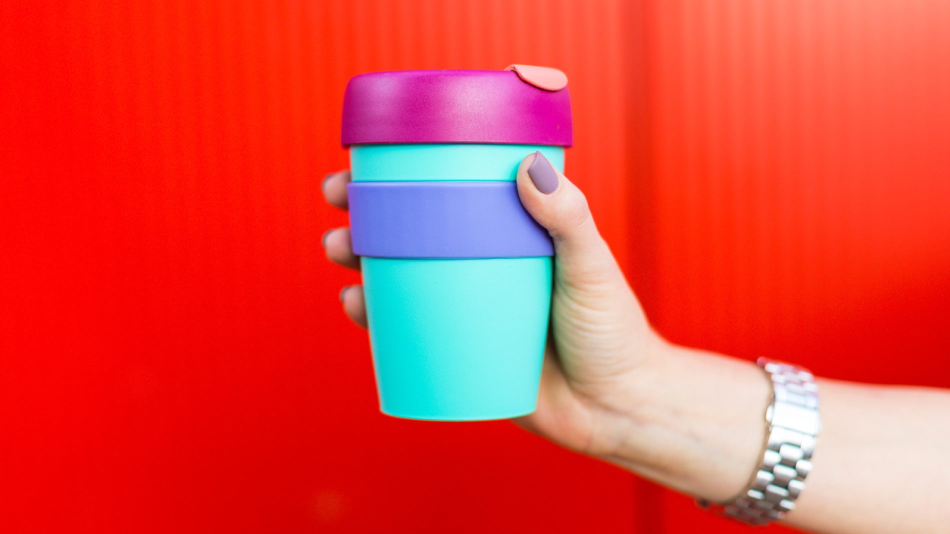 Woman with a coffee mug