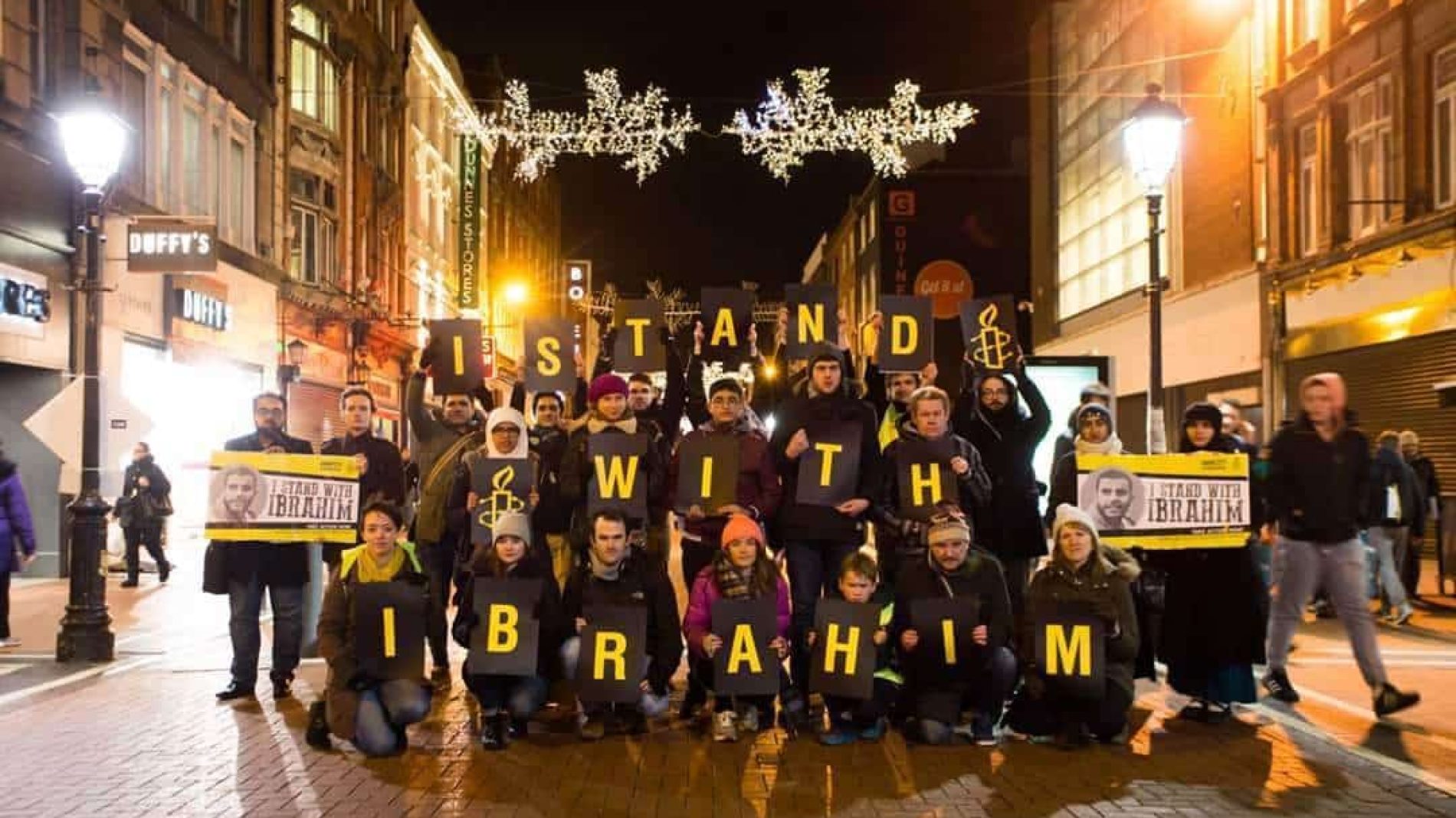 Amnesty International march for Ibrahim Halawa