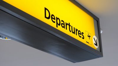 Airport Departure sign