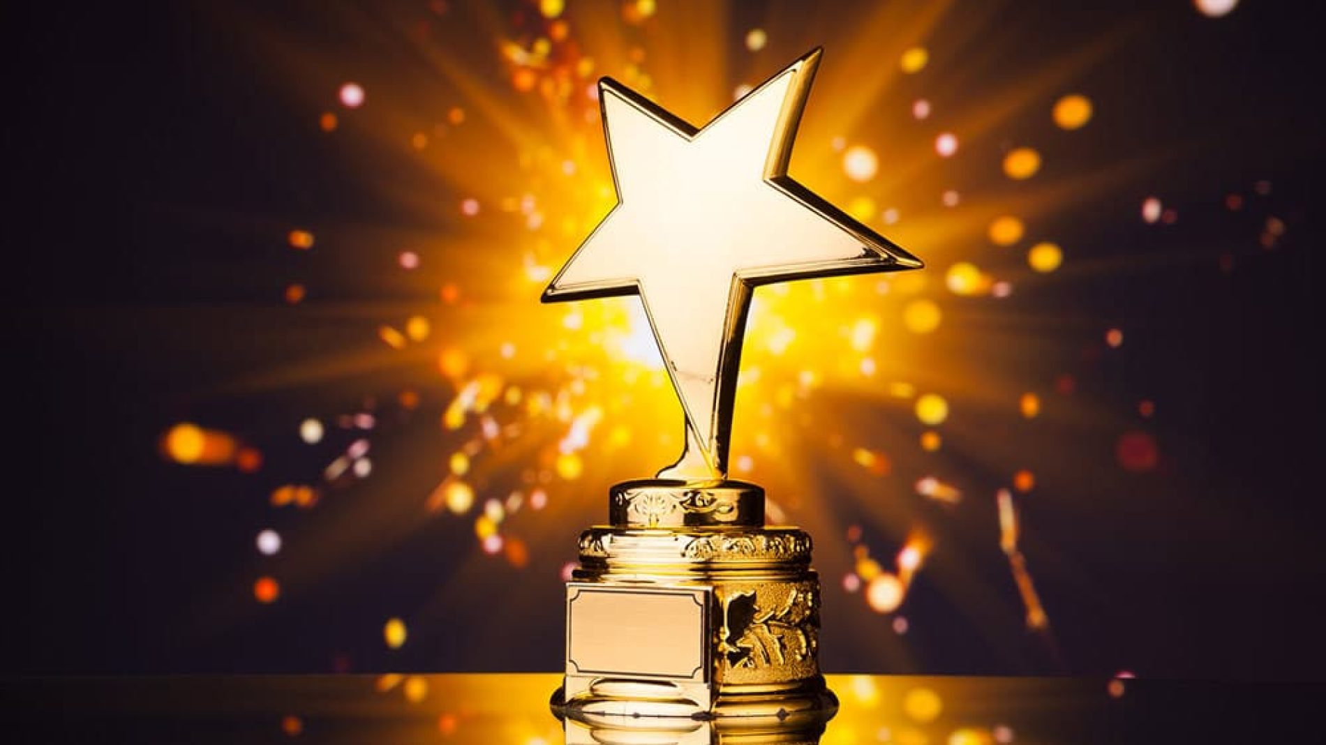an award in the shape of a star