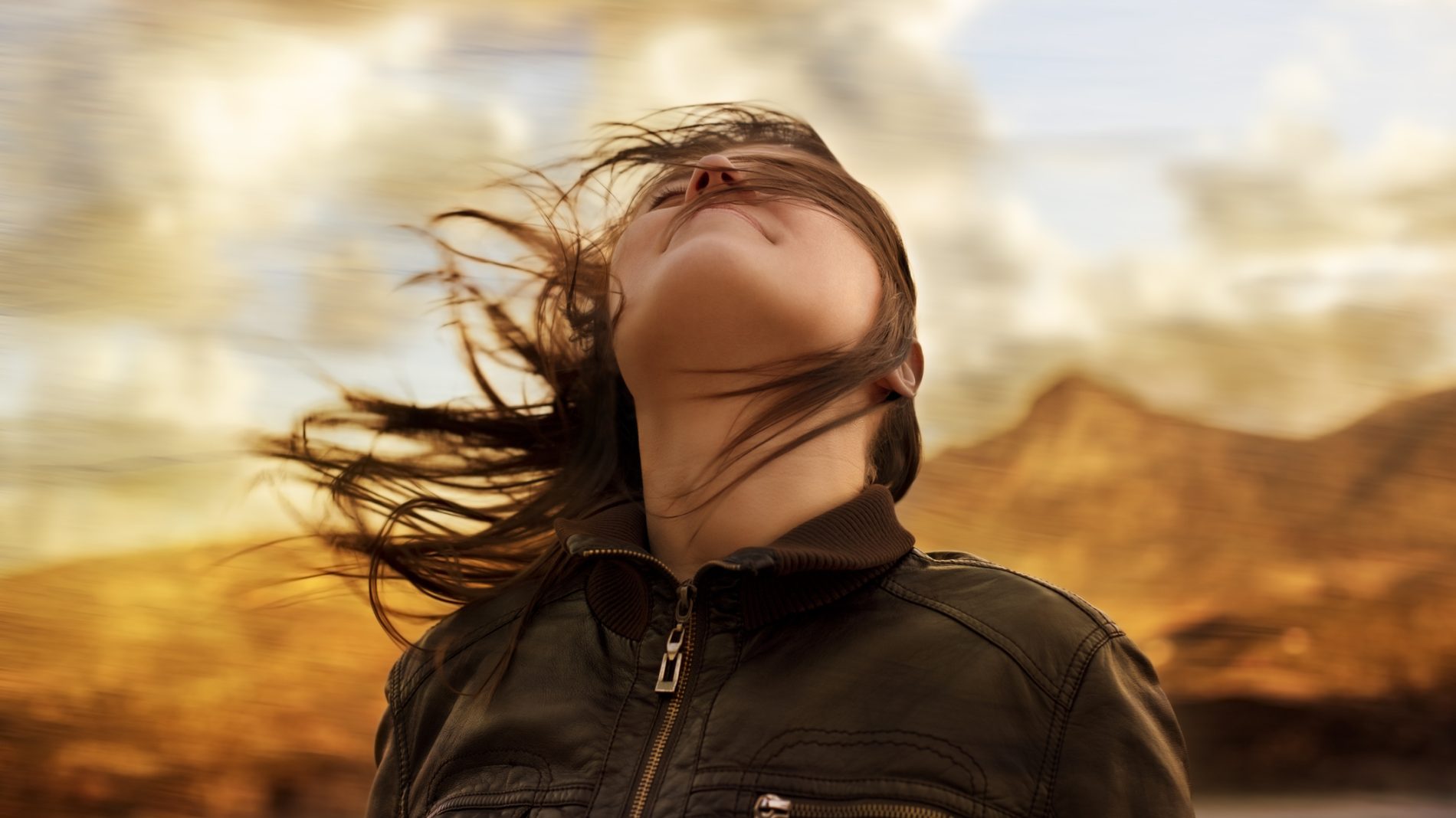 Woman in the Wind